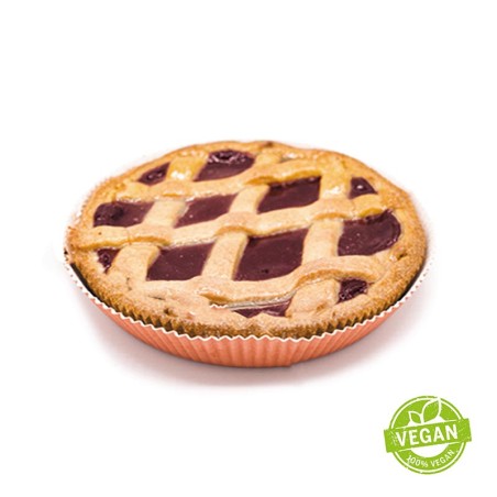 Torta Crostata di lamponi vegana